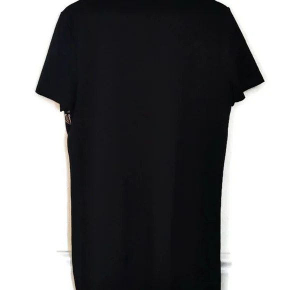 ZARA Tribal Black and Yellow Print Dress Crepe Background Size XL - Picture 2 of 3